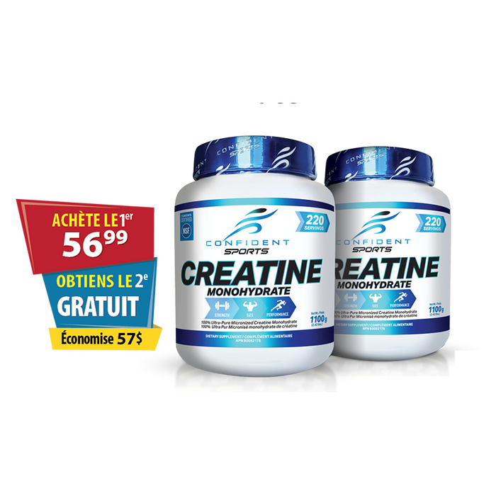 Confident Sports Creatine Monohydrate 1100g