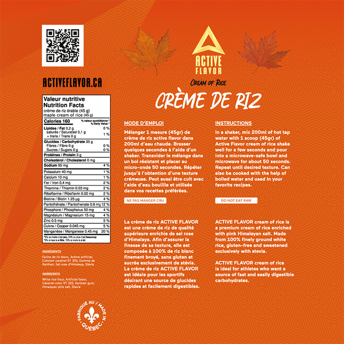 Active Flavor Cream of Rice 1.5kg