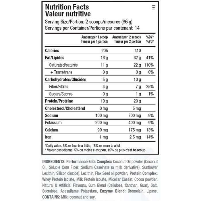 ANS KETO SHAKE 2lbs