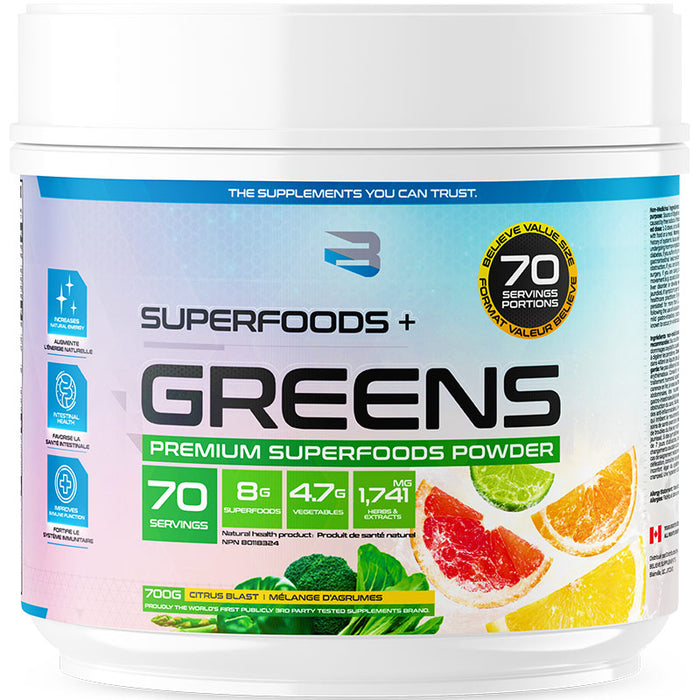Believe Superfoods+ Greens 700g