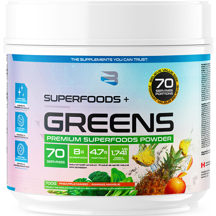 Believe Superfoods+ Greens 700g