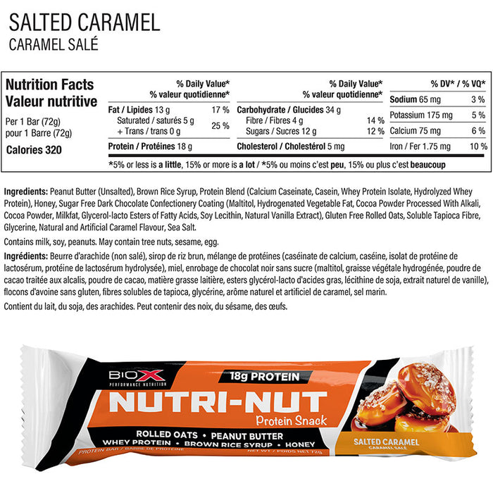 Boîte de 12 barres Biox Nutri-Nut || BioX Nutri-Nut Bar Box of 12