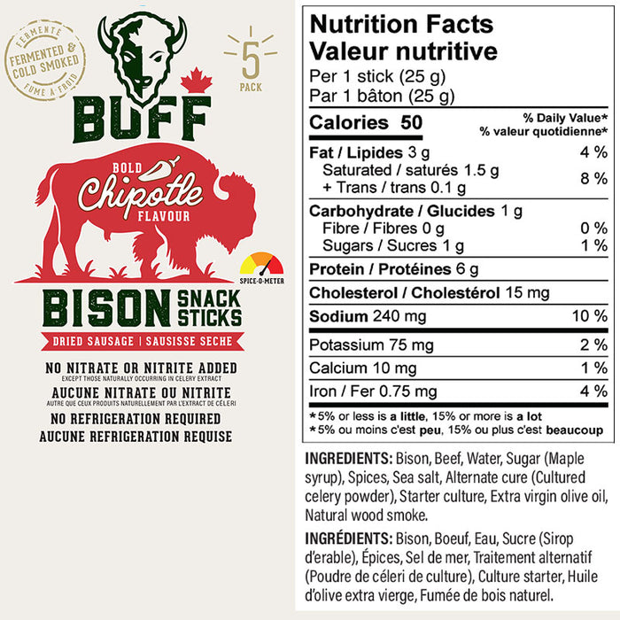 Buff Bison Snack Stick Paquet de deux || Buff Bison Snack Stick Pack of Two
