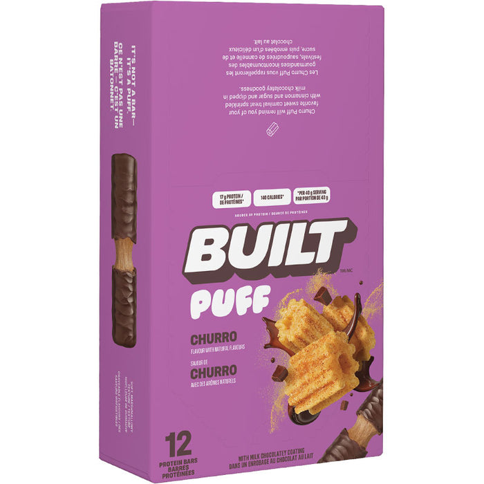 Boîte de barres Built Puffs (12) || Box Built Puffs Protein Bar (12)