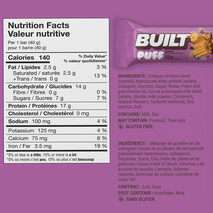 Barre Individuelle Built Puffs (1) || Built Puffs Individual Protein Bar (1)