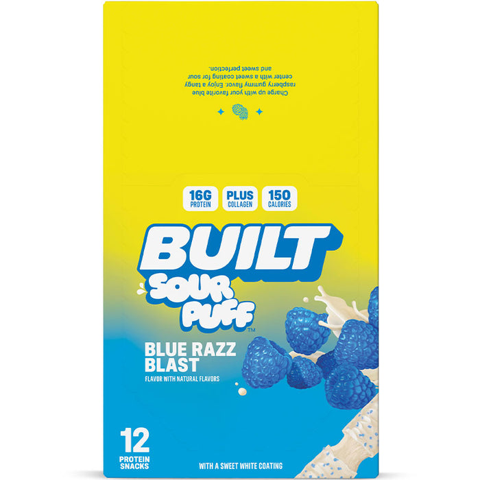 Boîte de barres Built Sour Puffs (12) || Box Built Sour Puffs Protein Bar (12)