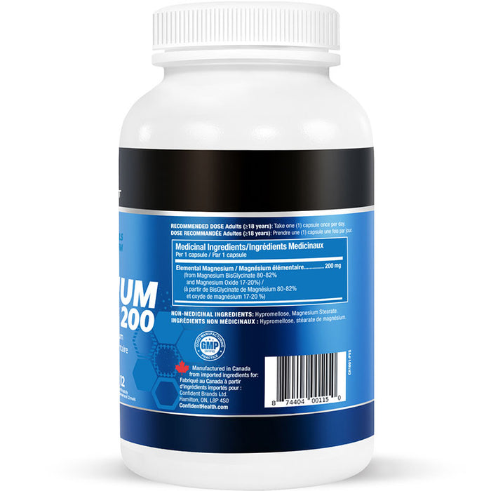 Confident Sports Magnesium Bisglycinate 360 caps