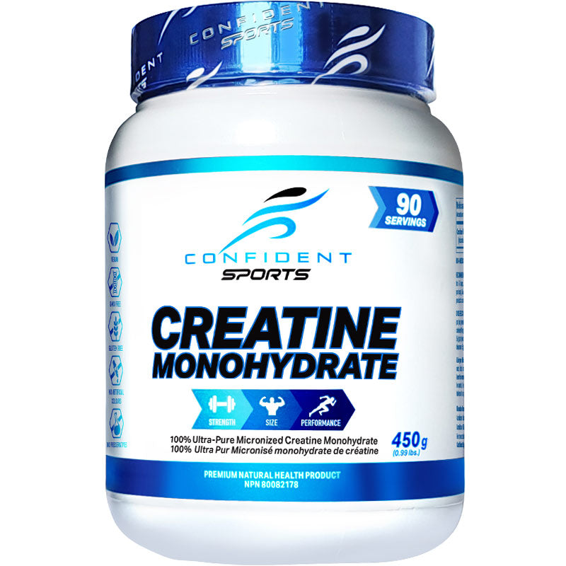 Confident Sports Creatine Monohydrate 450g — Popeye's Suppléments