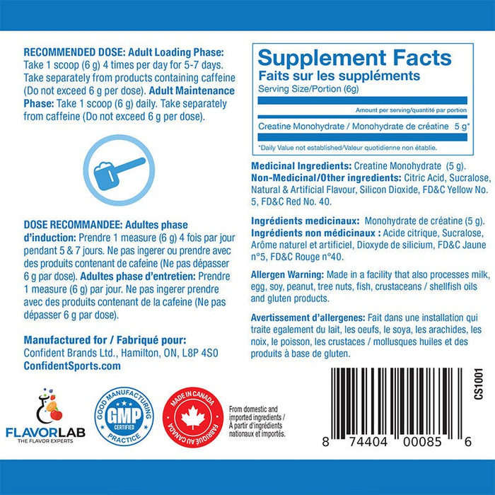 Confident Creatine Flavoured 480g