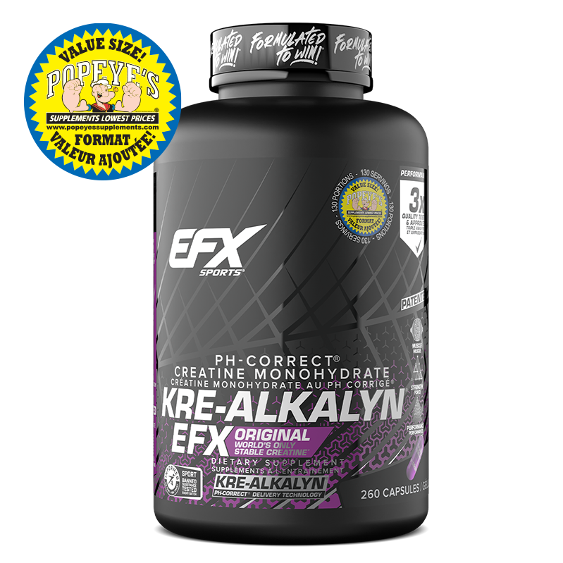 EFX KreAlkalyn 260 caps — Popeye's Suppléments