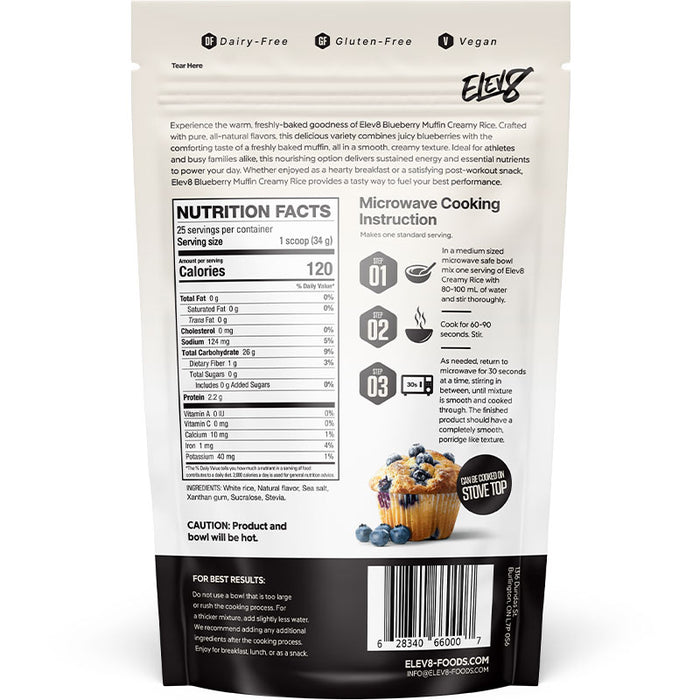 Elev8 Crème de riz 868g || Elev8 Foods Cream of rice 868g