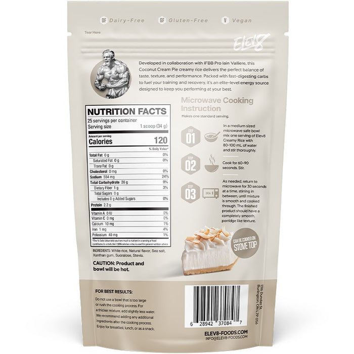 Elev8 Crème de riz 868g || Elev8 Foods Cream of rice 868g