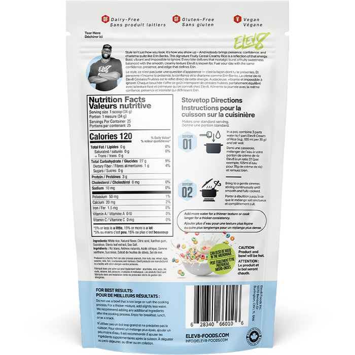 Elev8 Crème de riz 868g || Elev8 Foods Cream of rice 868g