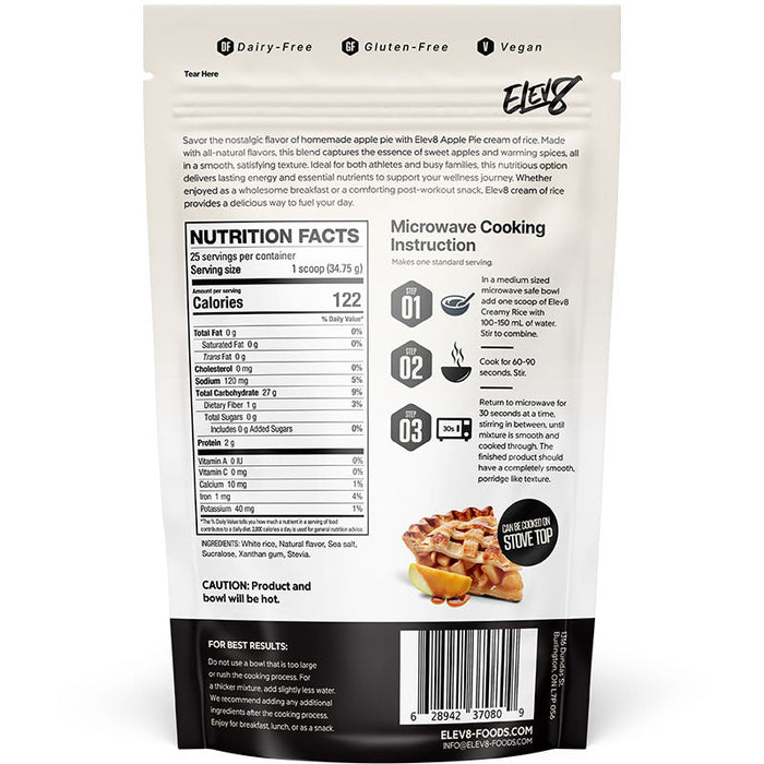 Elev8 Crème de riz 868g || Elev8 Foods Cream of rice 868g