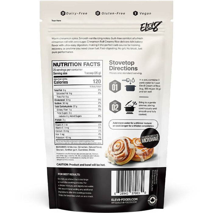 Elev8 Crème de riz 868g || Elev8 Foods Cream of rice 868g