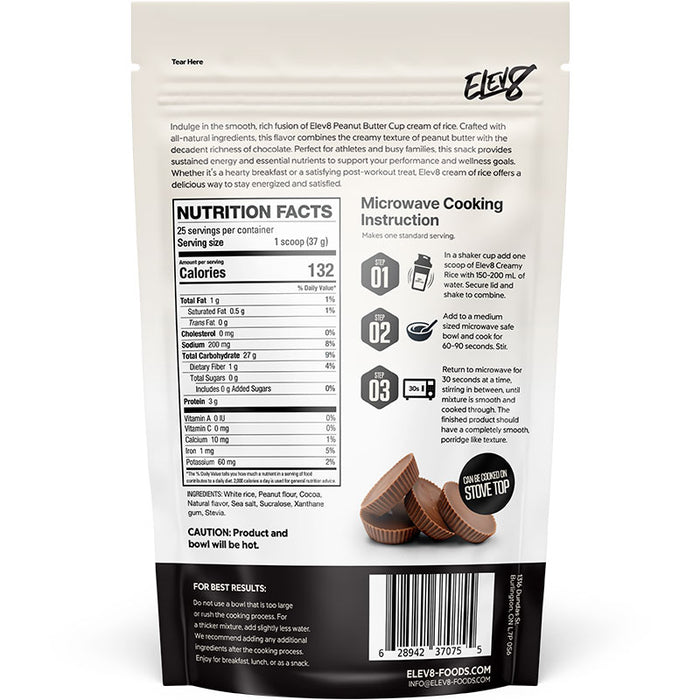 Elev8 Crème de riz 868g || Elev8 Foods Cream of rice 868g