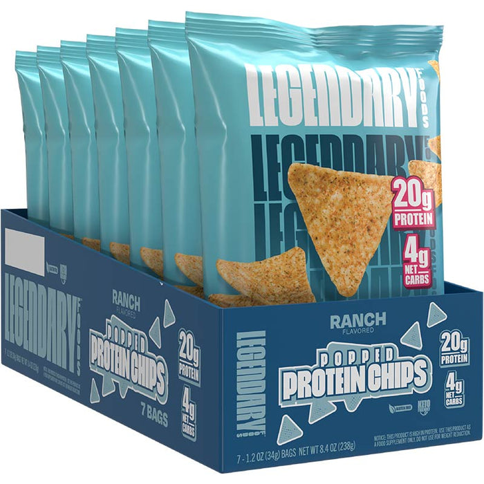 Legendary Foods Protein Chips Boîte de 7 || Legendary Foods Protein Chips Box of 7