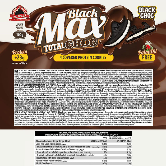 Max Protein Biscuits Black Max 100g