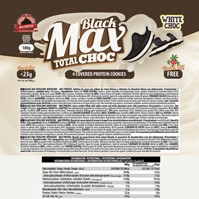 Max Protein Biscuits Black Max 100g