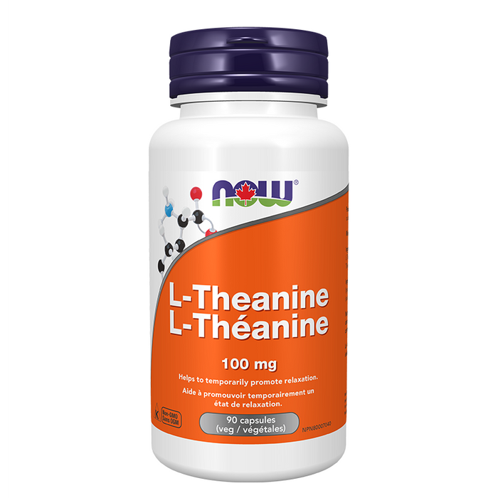 NOW L-Theanine 100 mg from GreenTea 90 caps