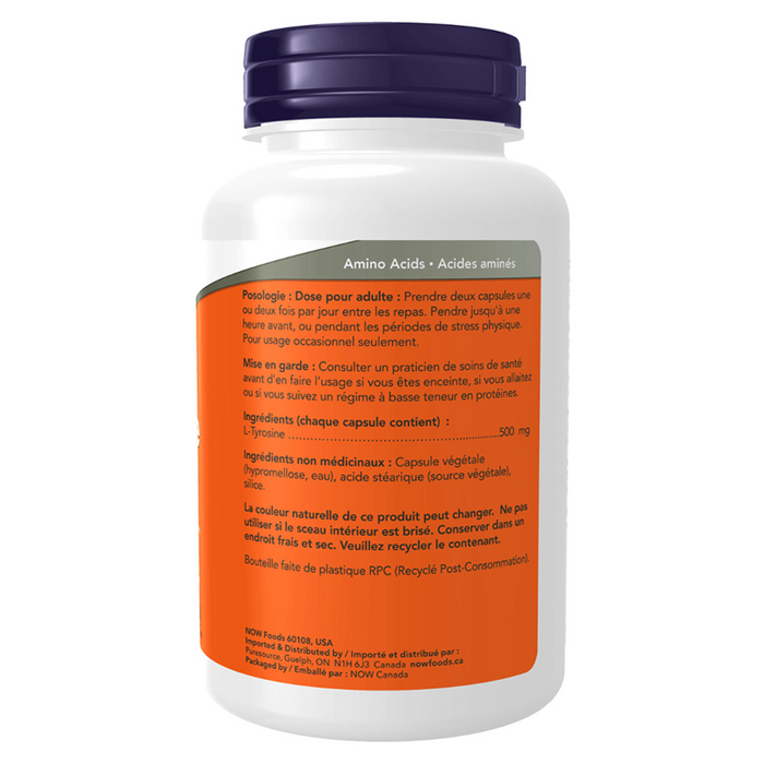 NOW L-Tyrosine 500mg (FreeForm) 120 caps