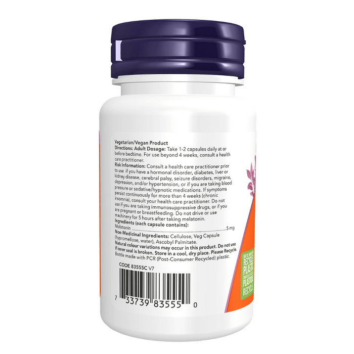 NOW Melatonin 5mg 60 caps