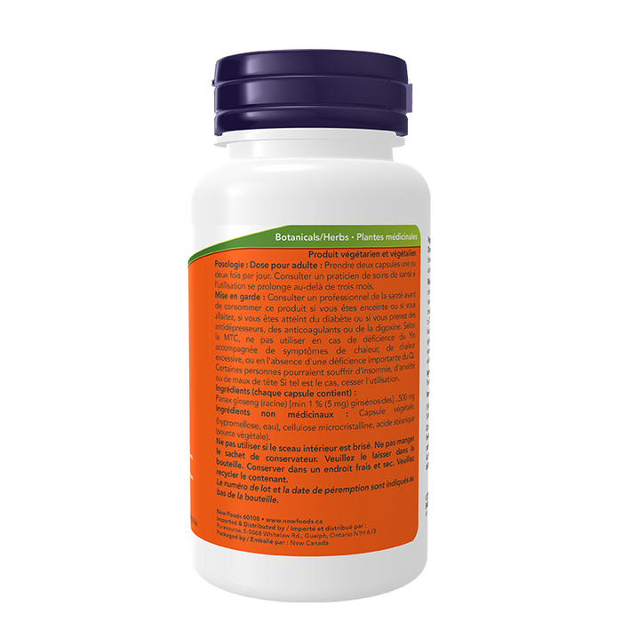 NOW Panax Ginseng Extract 500mg 100 caps