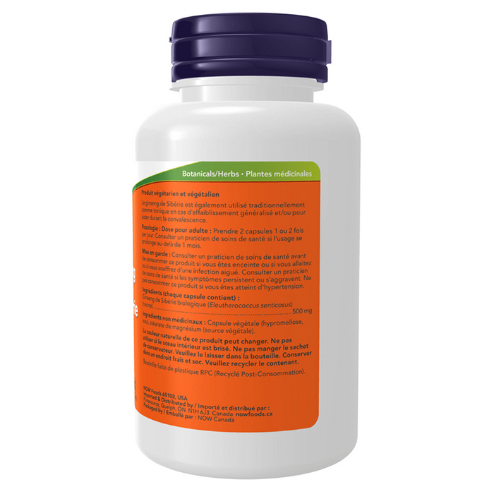 NOW Siberian Ginseng 500mg 100 caps