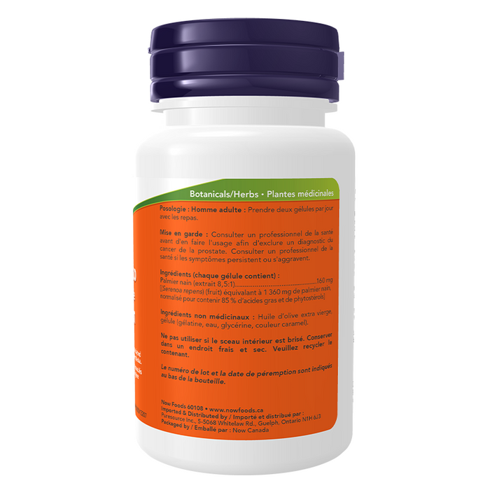 NOW Saw Palmetto 160mg Standard Extract 60 caps