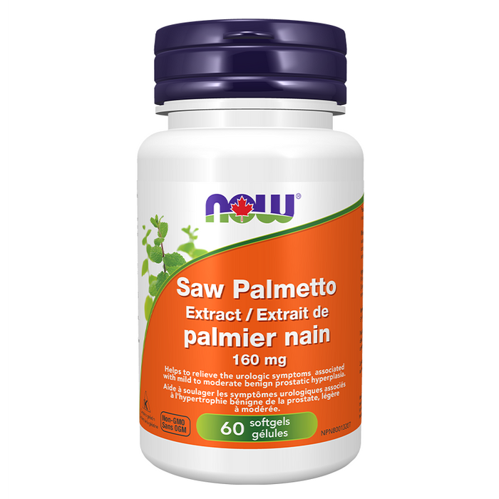 NOW Saw Palmetto 160mg Standard Extract 60 caps