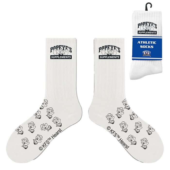 Bas Athlétique Popeye's Suppléments || Popeyes Gear Athletic Crew Socks