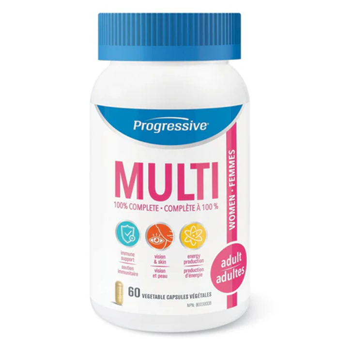 Progressive Multivitamin Active femme 60 caps || Progressive Multivitamin Active Women 60 caps