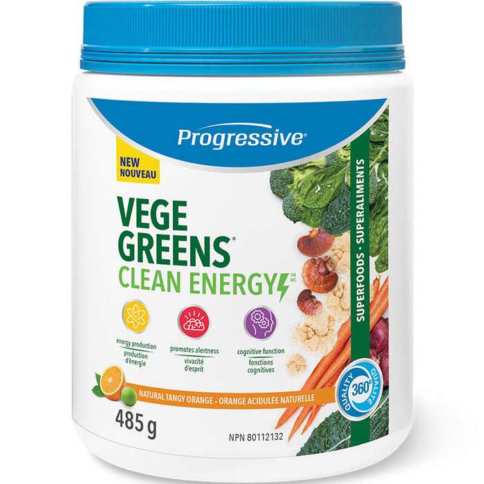 Progressive VegeGreens Clean Energy 485g Orange