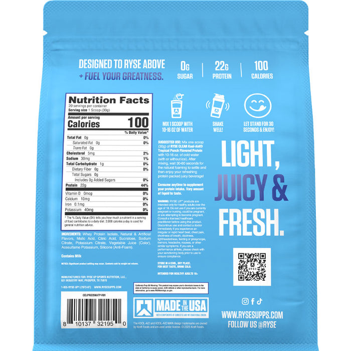 Ryse Clear Protein 580g