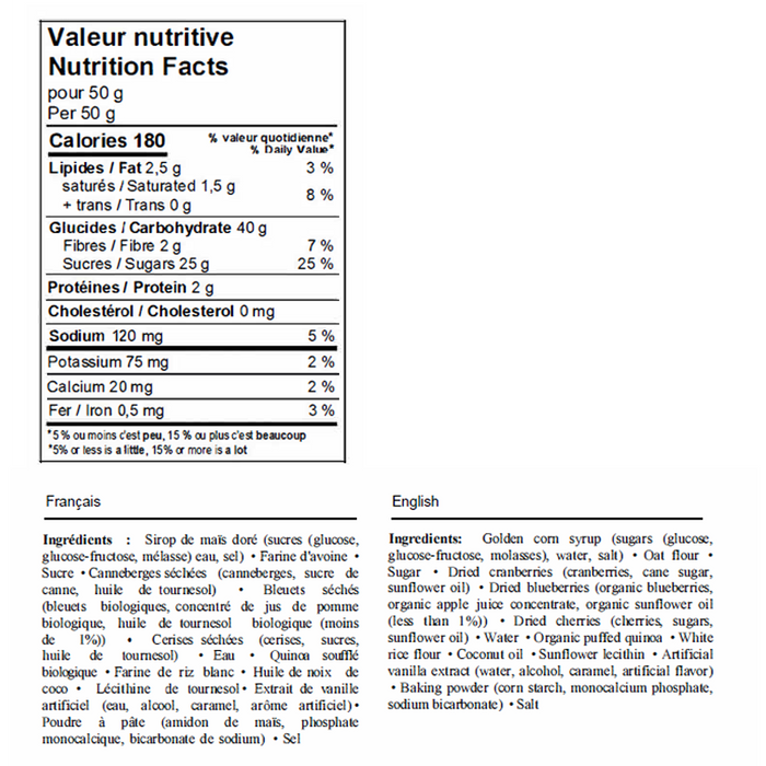 Boîte de Barre d'Énergie Upika (12) || Box of Upika Energy Bars (12)