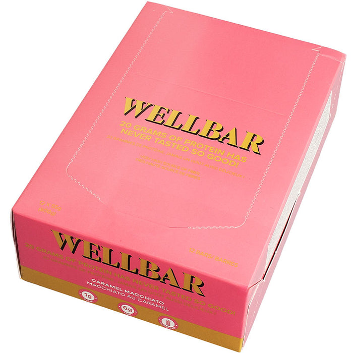 WellBar Boîte de Barres Protéinées (12) || WellBar Box of Protein Bars (12)