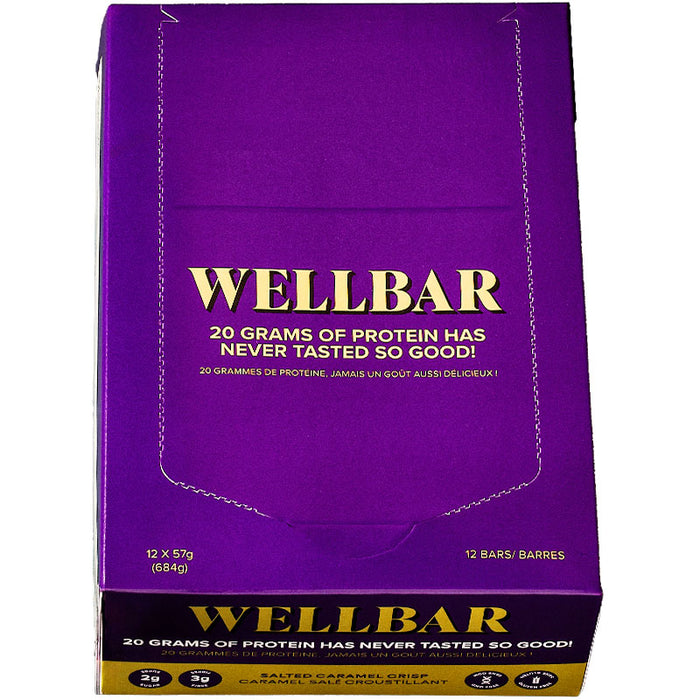WellBar Boîte de Barres Protéinées (12) || WellBar Box of Protein Bars (12)