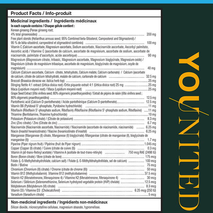 Younited Multi Mens Active 120 caps