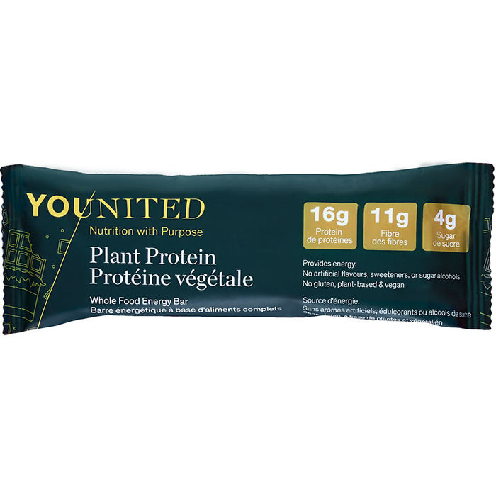 Younited Barre Protéinée à base de plante Boîte de 12 || Younited Plant Protein Snack Bar Box of 12