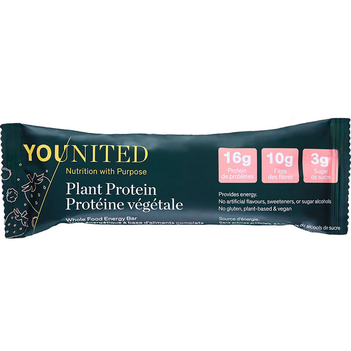 Younited Barre Protéinée à base de plante Boîte de 12 || Younited Plant Protein Snack Bar Box of 12