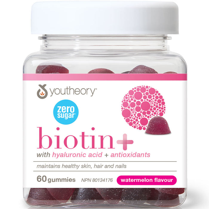 Youtheory Biotin+ 60 gummies