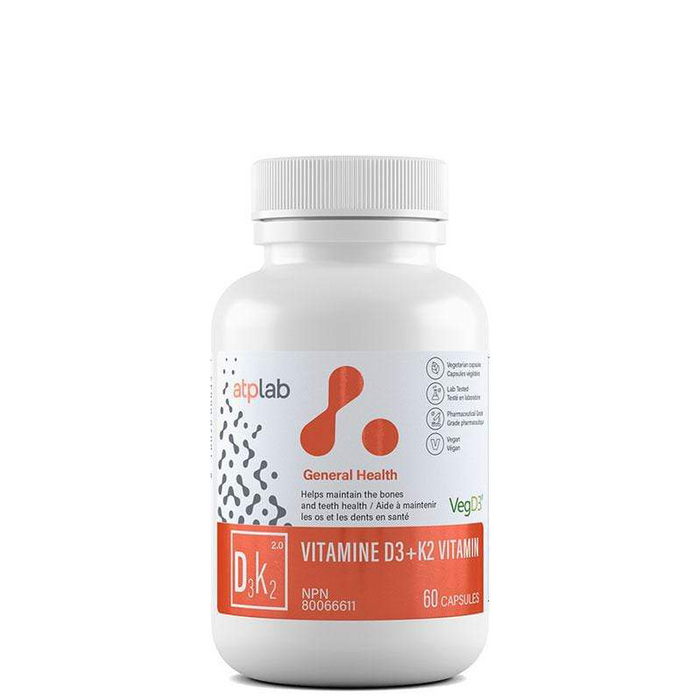 ATP Vitamine D3 + K2 60 caps