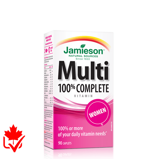 Jamieson Multivitamine Complète à 100% pour femmes 90 caps 064642078681