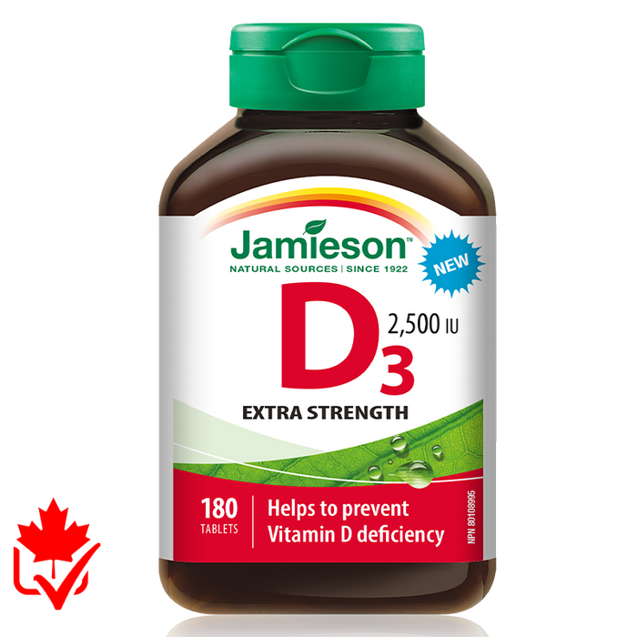 Jamieson Vitamin D 2500IU 180 tabs