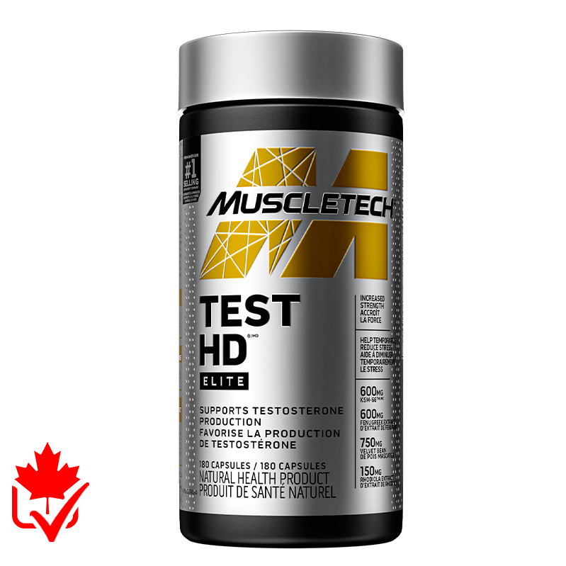 MuscleTech Test HD Super Elite 180 caps — Popeye's Suppléments