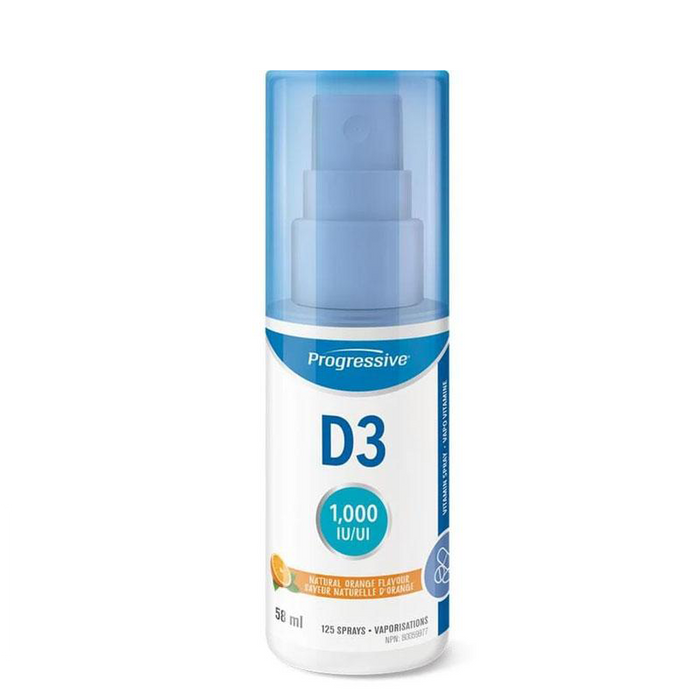 Progressive Vitamin D3 vaporisateur 58ml || Progressive Vitamin D3 Spray 58ml