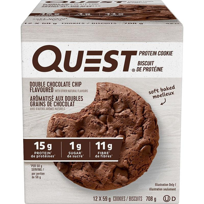 Quest Protein Cookie, Double Chocolate Chip, 15g Protein, 12 Ct