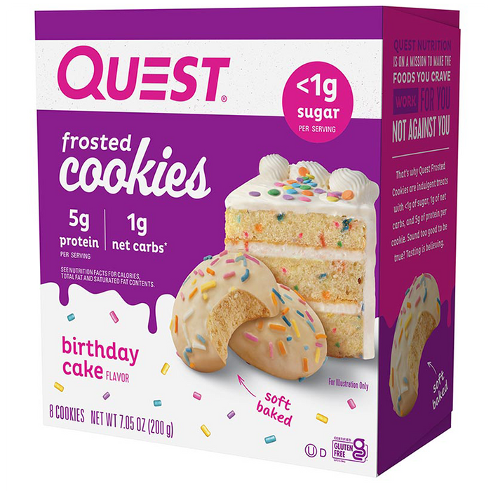Quest Biscuits Givrés Boîte de 8 || Quest Frosted Cookie Box of 8