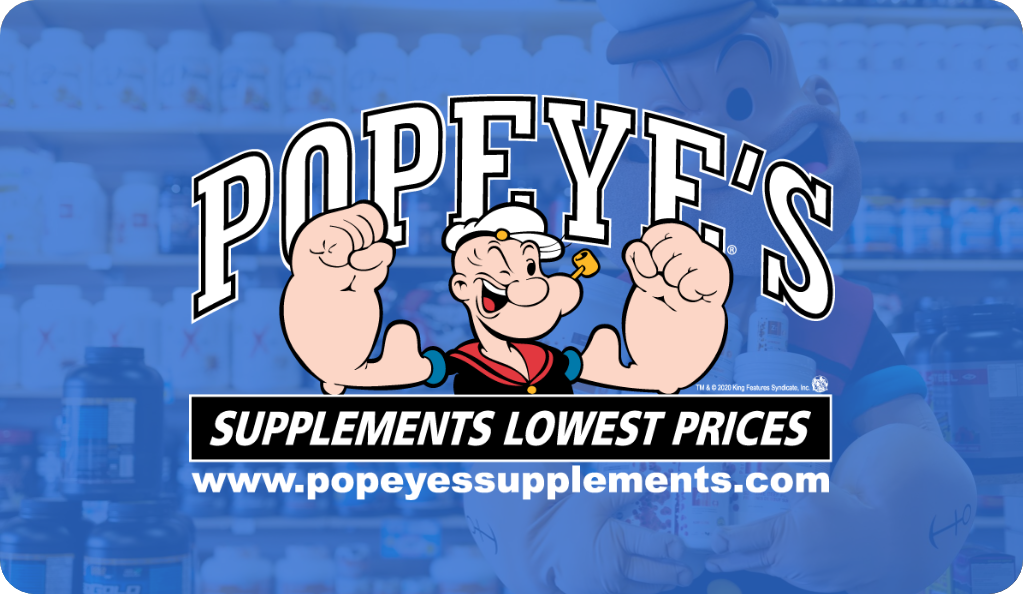 Certificat cadeau Popeye's Suppléments || Popeye's Supplements Gift Card